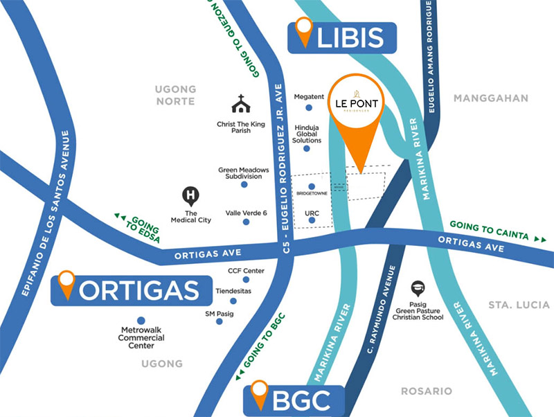 Le Pont Residences in Bridgetowne Pasig by Robinsons Land